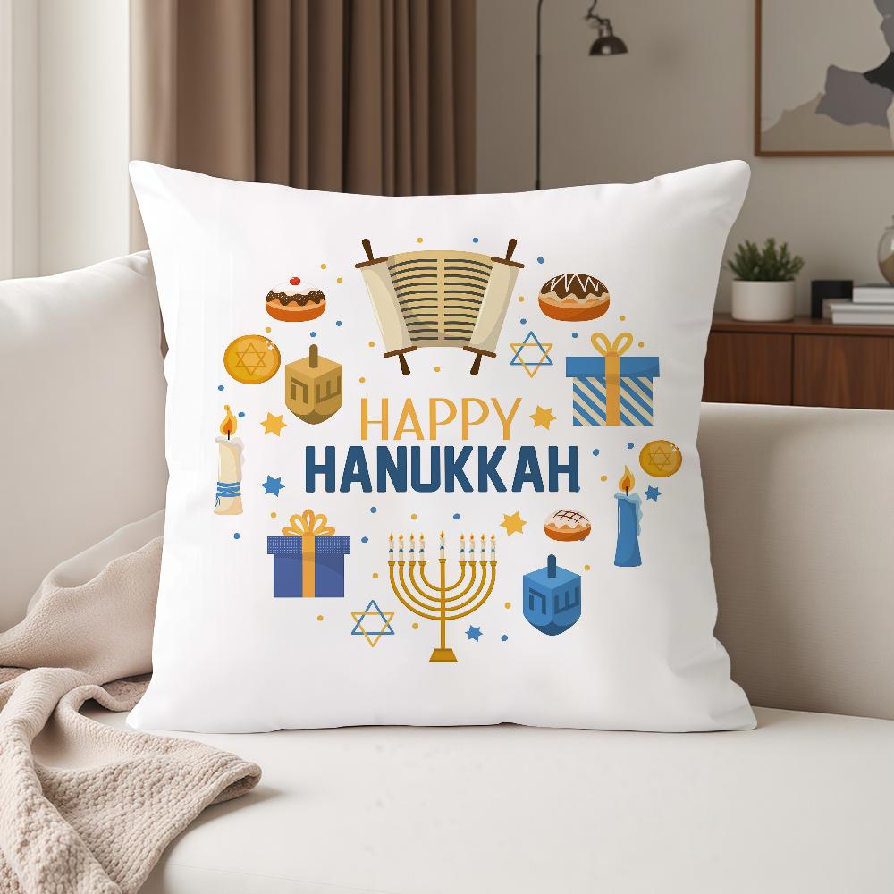 HEISS Mode Chanukka Kissenbezug Geeignet für Schlafzimmer Wohnzimmer Autos Heimdekoration