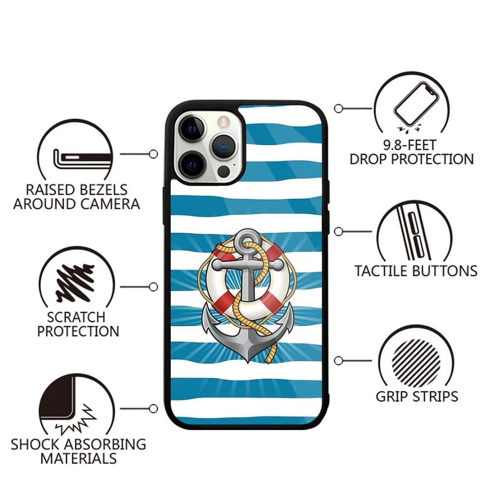 

Anchor Compass nautical sailor Phone Case For iPhone 15,14,13,12,11,Plus,Pro,Max Mini Magsafe Magnetic Wireless Charging iPhone15promax