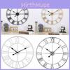 Wall Retro Iron Clock Decorative Hand Home Outdoor Commercial Spaces Dress Up