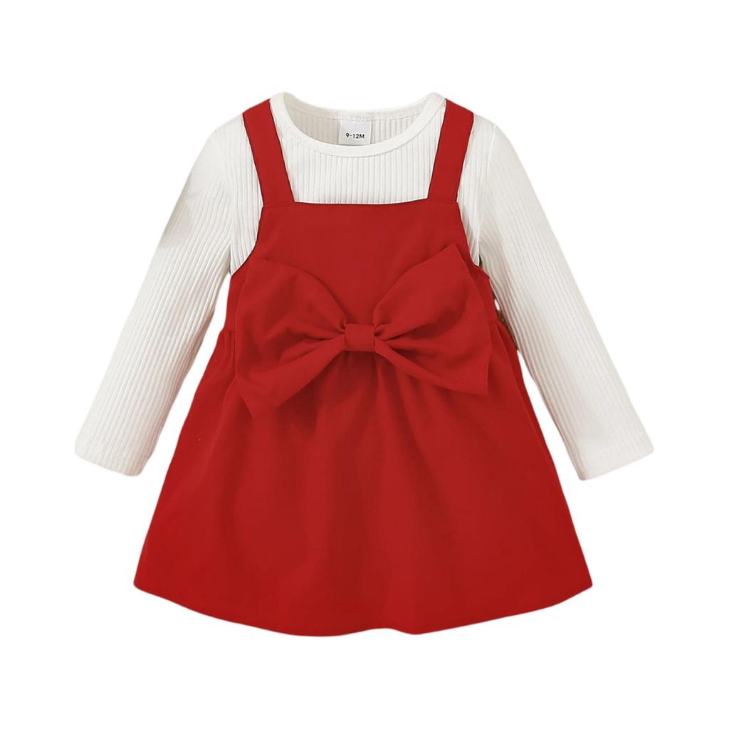 Minimalist Sweet Girls' Toddler Long-Sleeve Dress