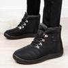 New Autumn and Winter Ladies Plus Velvet Sneakers Anti-slip Shock-absorbing Warm Shoes Waterproof and Warm Snow Shoes