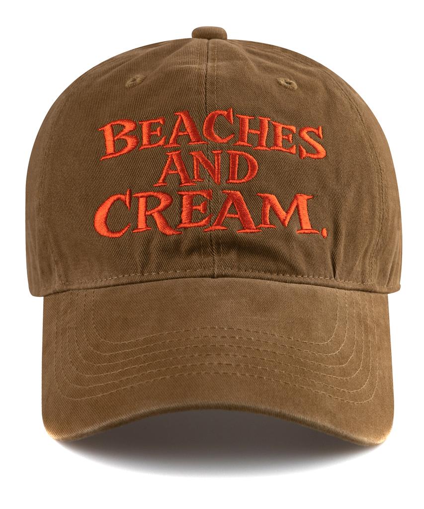Bichiseuaenkeulim Big Logo Cation Ball Cap-Beige