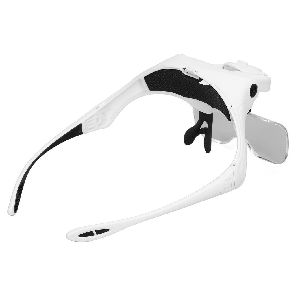 LED Lupe mit abnehmbaren Linsen 1.0X 1.5X 2.0X 2.5X 3.5X Kalt-Warmlichteinstellung Ergono