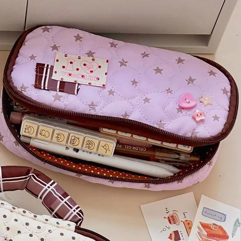 Heart Shaped Handle Pencil Case Cute Ins Style Primary School Student Pencil Bag Pencil Box