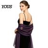 Comoda Coperta per Eventi Speciali Sciarpe e Coprispalle da Donna Abiti da Sera, Foulard da Matrimonio Trasparente Sposa, Sciarpa in Chiffon Morbida Abito Formale Donna, Elegante