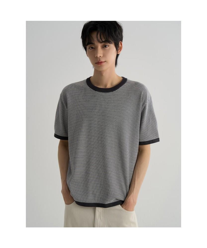 8SECONDS Lightweight Striped Knit Pullover Ash