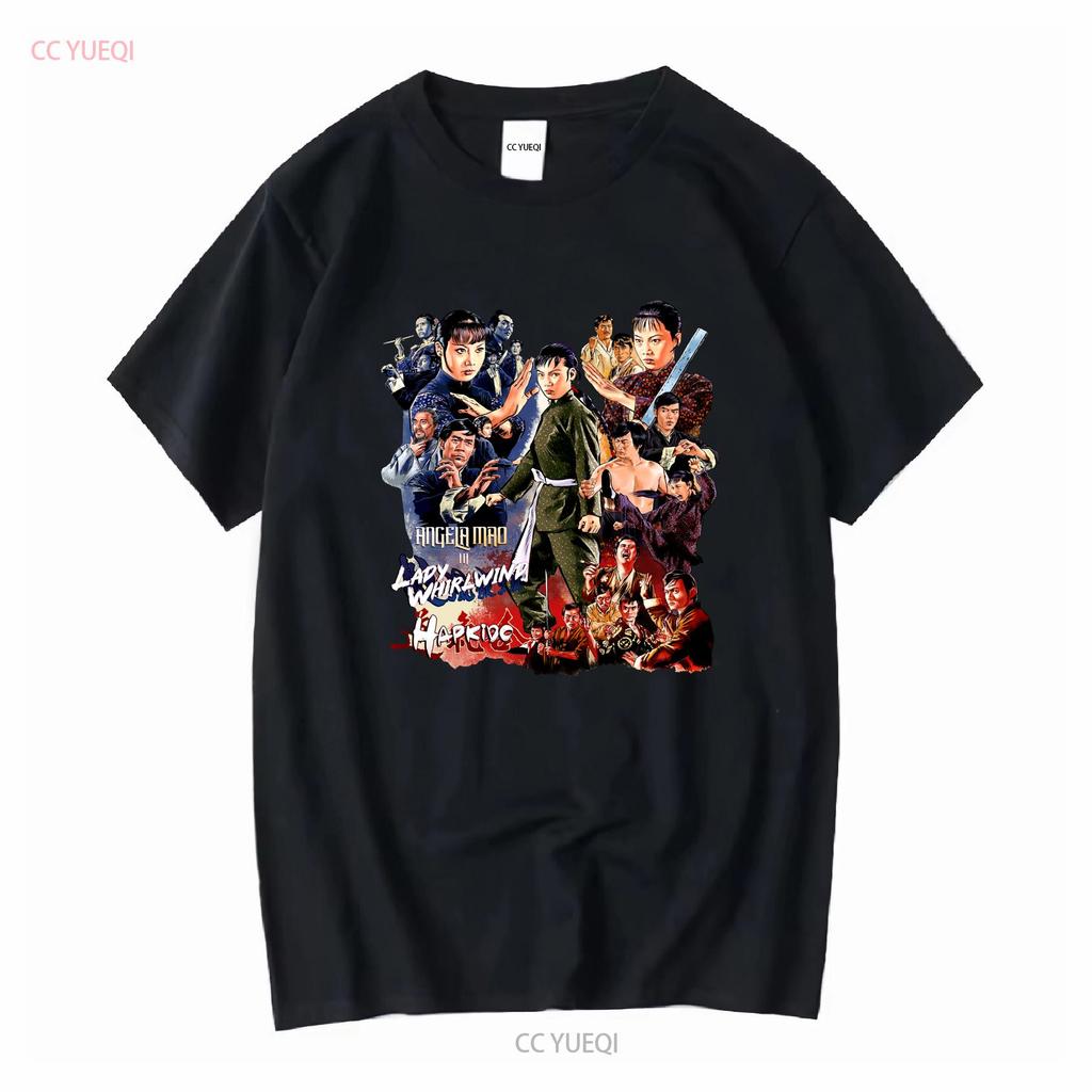 Angela Mao Lady Whirlwind Hapkido Movies T Shirt Heavy Cotton Vintage Washed Stretched Streetwear Slightly Soft Breathable
