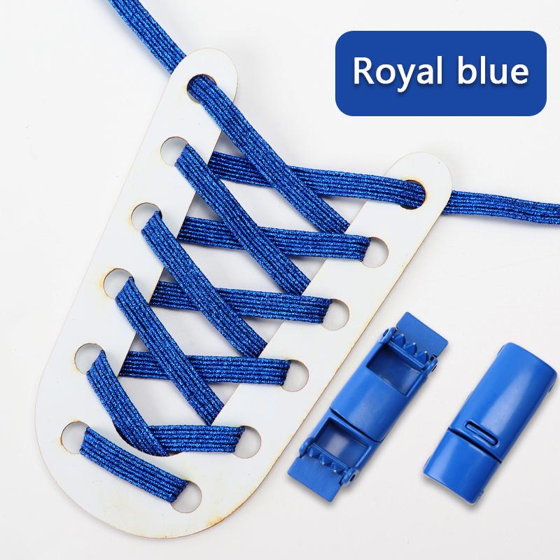 NR.8 1 Par Rainbow Skosnören Magnetisk metalllås Elastiskt skosnöre Inga knytsnören Skosnören Barn Vuxen Snabbspets gummiband Skosnören