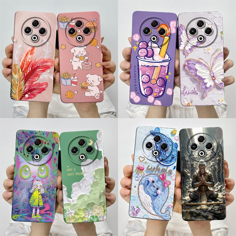 For Tecno Spark 30 4G KL6 Phone Case Cover Silicone Sweet Painted Shell Cartoon Funda Lovely Printed Protective Casing Coque
