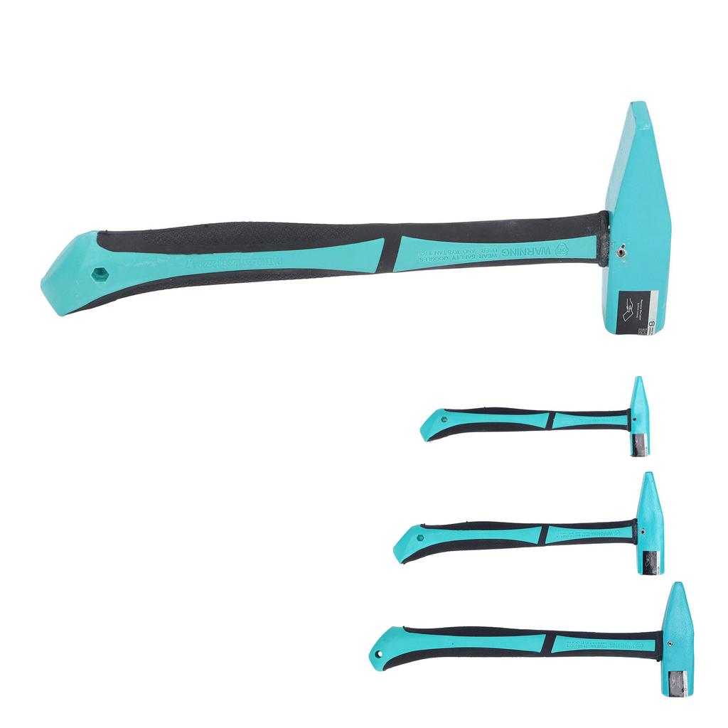 Machinist Hammer Carbon Steel TPR Handle Multi Functional Forging Hammer for Blacksmith Engineers Wo