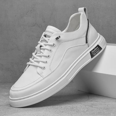 Mode Herenschoenen Casual Witte Sneakers Hoge Kwaliteit Vrije Tijd Wandelen Leer Mode Schoenen Heren Comfortabele Skateboard Gevulkaniseerd Schoeisel