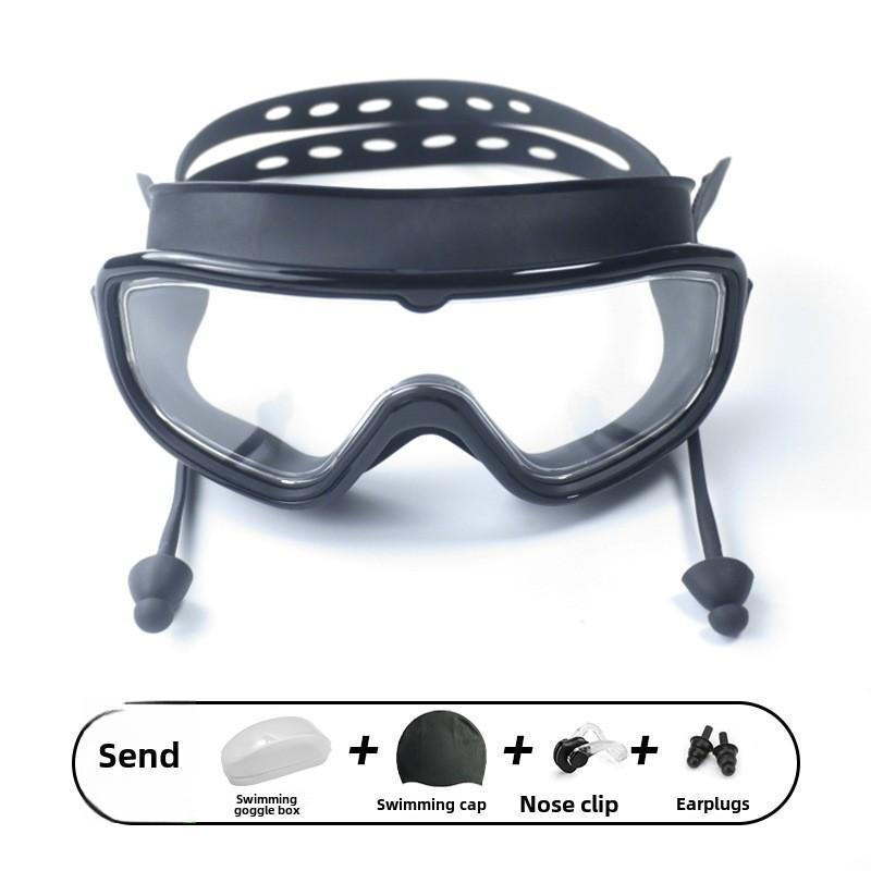 Swimming Eyewear HD Waterproof And Anti Fog Professional Swimming Goggles For Men And Women Diving Equipment Silicone Fit