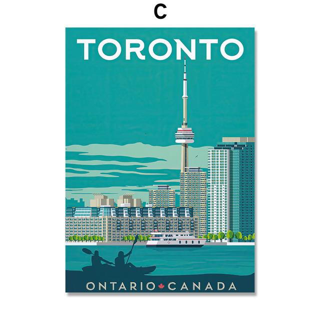 Madrid Nantes Toronto London Schweden Abstrakte nordische Wandkunst Poster und Drucke Leinwandmalerei Bilder für Wohnzimmerdekor