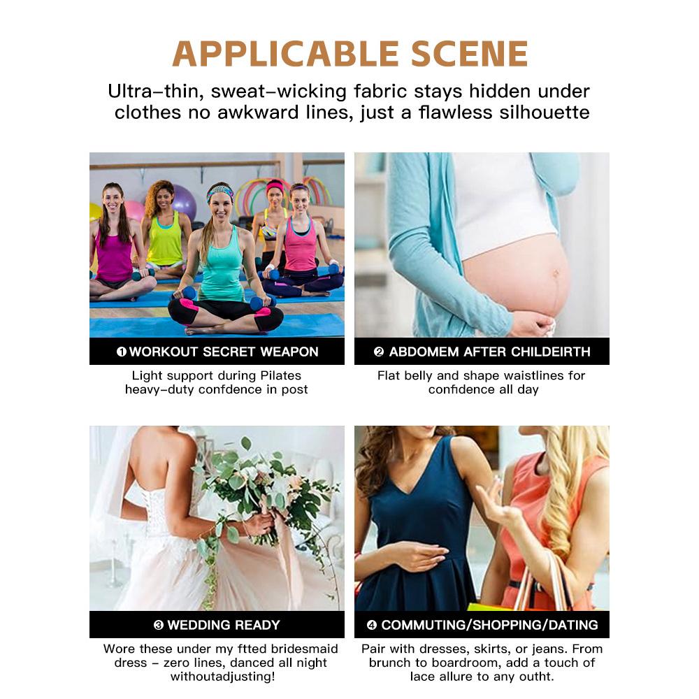 Women Tummy Control Shapewear Panties High Waisted Underpants Slimming Body Shaper Seamless Butt Lifter Lace Underwear Shaping Briefs