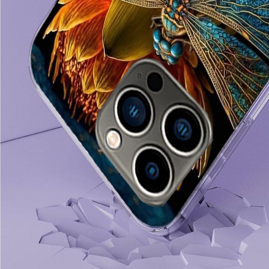 Schöne Libellen-Liebhaber Handyhülle Für Iphone 17 Air 15 Pro 14 Plus 16 Pro Max 17E 16E 12 13 Mini 11 Hülle Niedliche Fundas