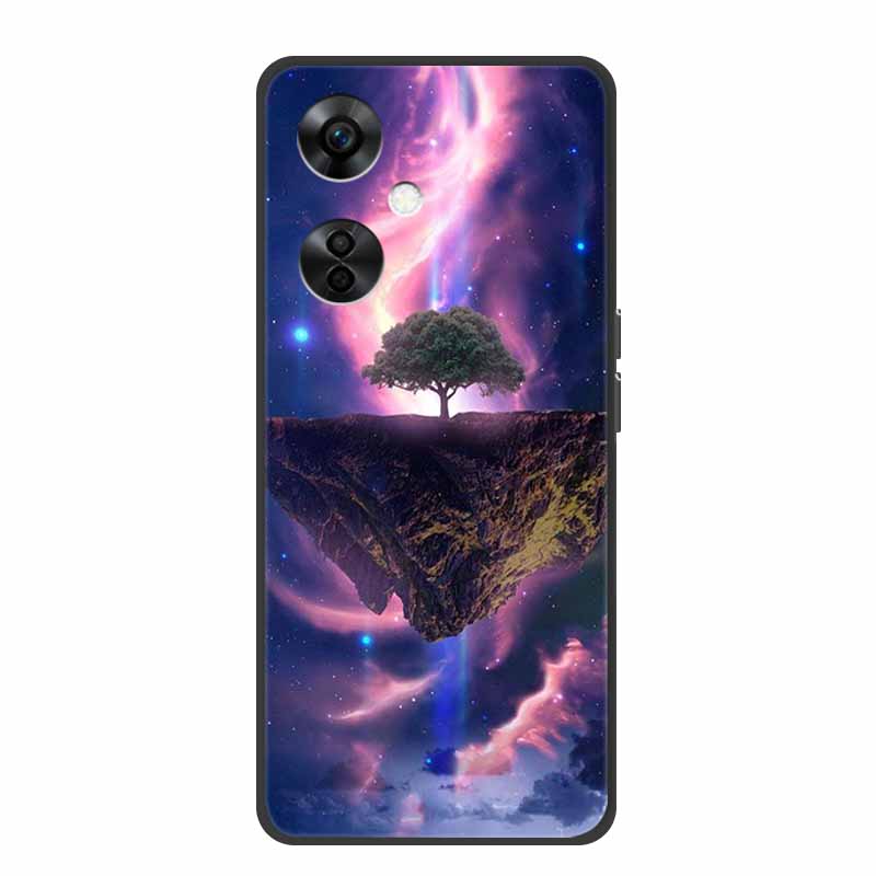 For OnePlus Nord CE 3 Lite 5G Cases Black Silicone Soft Cute Cat Rose Case For OnePlus Nord CE 3 5G Heart Lion Luxury TPU Cases
