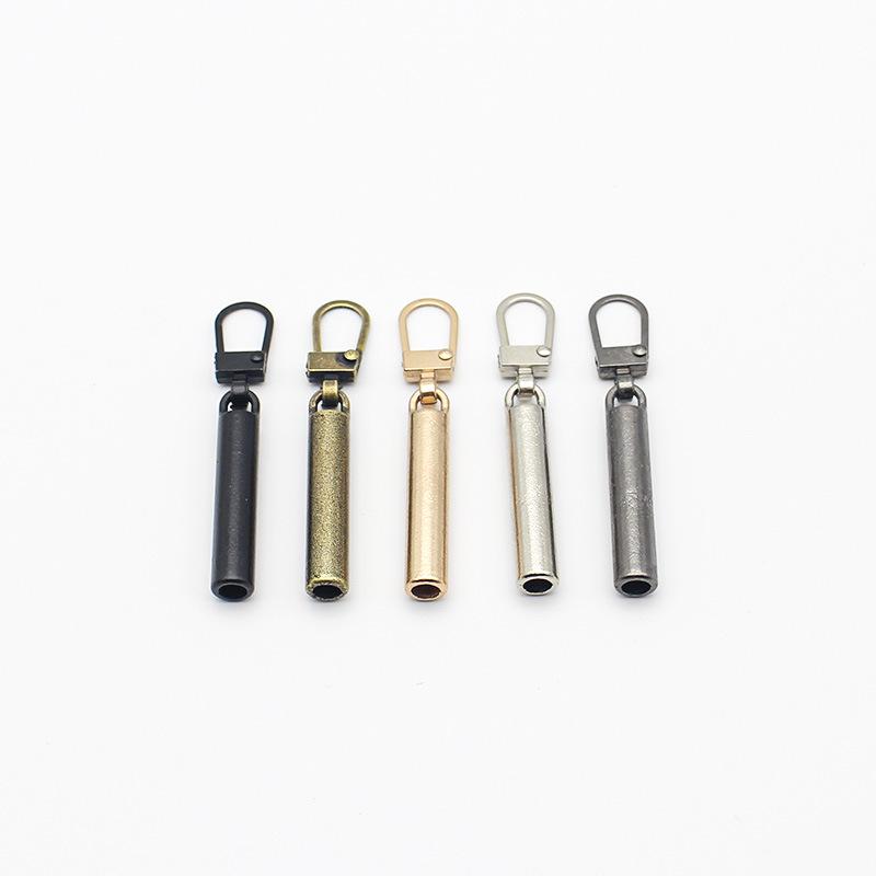 Detachable Zipper Pull Tab Replacement for Jackets - Tool-Free Installation, Pillar Shape.