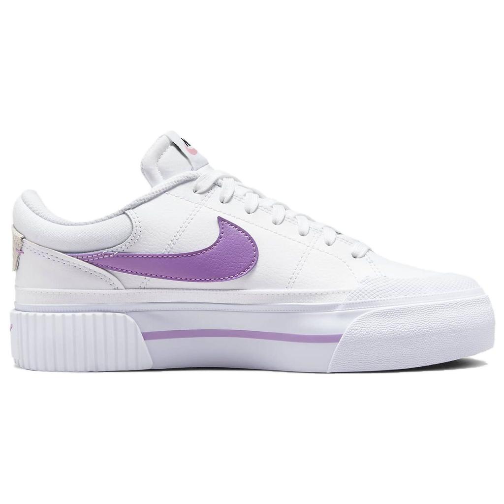 Nike Court Legacy Lift White Rush Fuchsia Women Sneakers Red-Stardust Black DM7590-103