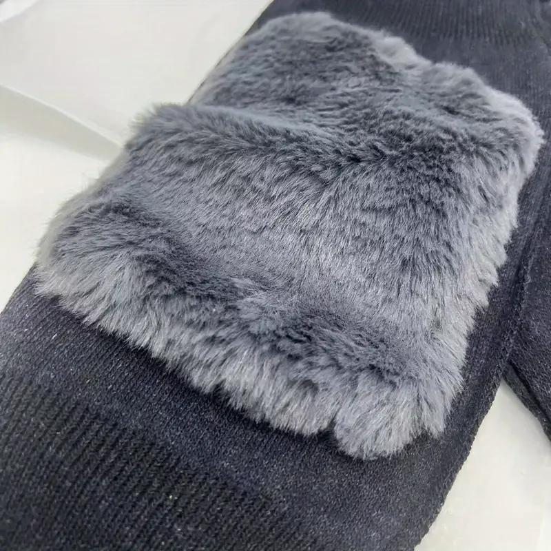 1pair Thickened and Warm Knee pads - Soft and Comfortable Winter Knee Support, Suitable for Both Men and Women