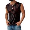 Men's Halloween Printed Sports Button Pocket Sleeveless Vest
