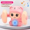 360° Tumbling Monkey Toy Adorable Musical LED Light Interactive Toy for Kids Boys Girls Party Supplies