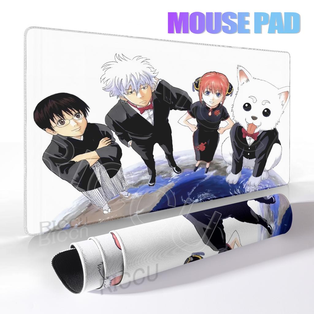 Anime xxl-Gintama Mouse Pad Anti-slip Offices Accessories Gaming Mousepad Desk keyboard Mat Office Rug Gamer Rubber Mats