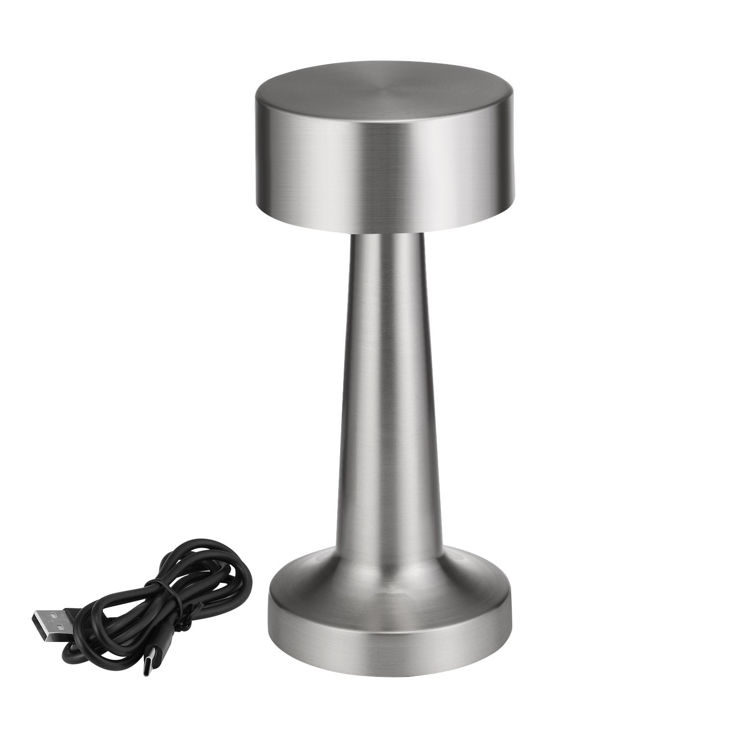 

Led Lamp Table Touch Dimmable With Usb Table Lamp Indoor Outdoor Lighting Silvery