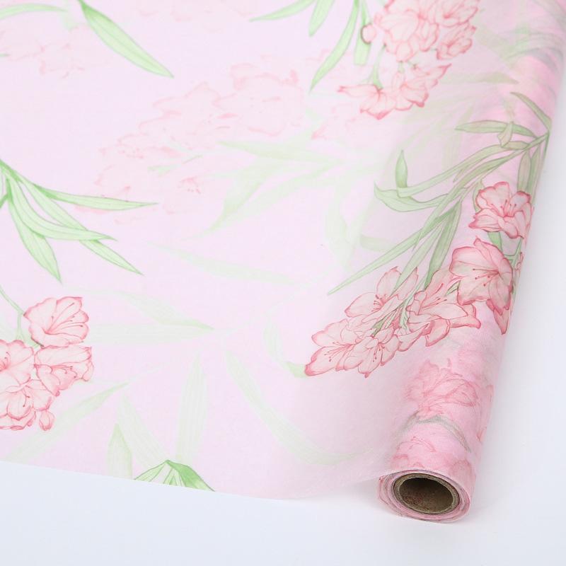 5 Yards/Rolle Blumenstrauß Kunstpapier Verpackungspapier Milchbaumwolle Innenfutterpapier Bedrucktes Vlies-Baumwollpapier