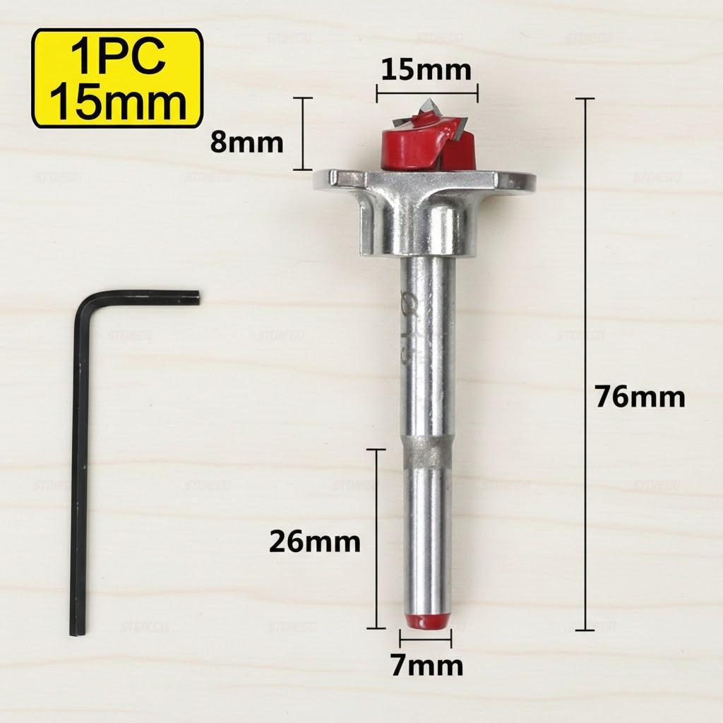

Adjustable Carbide Drill Bit Woodworking Hole Saw for Power Tools 15mm 20mm 25mm 30mm 35mm High Precision