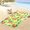 Capybara Print Beach Towel, Large Soft Quick Dry Towel for Beach Camping Swimming