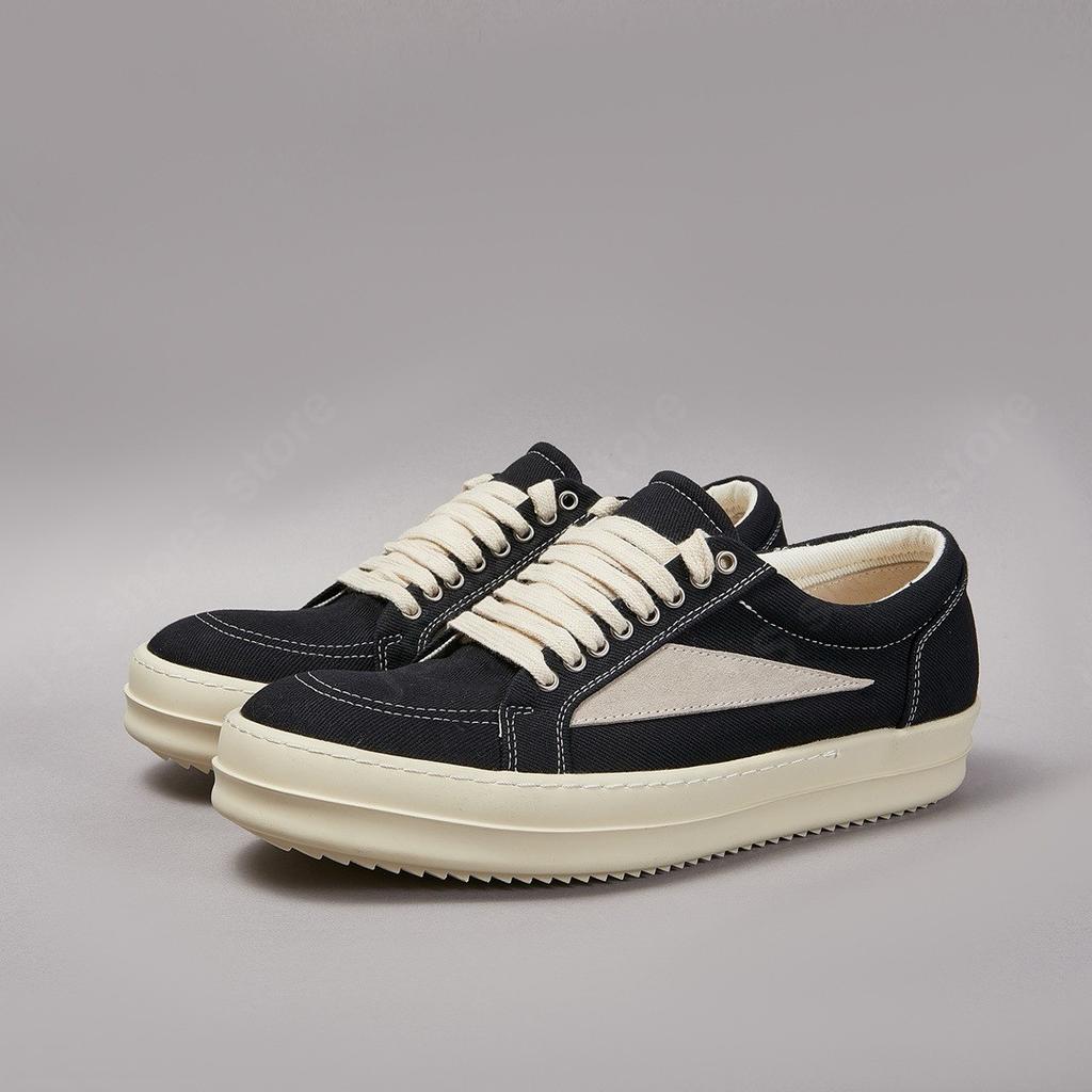 Classic Men's Twill Canvas Low Top Casual Shoes Sneaker Women Luxury Shoe Men Lace Up Black Canvas Shoes Retro Flat Sneakers
