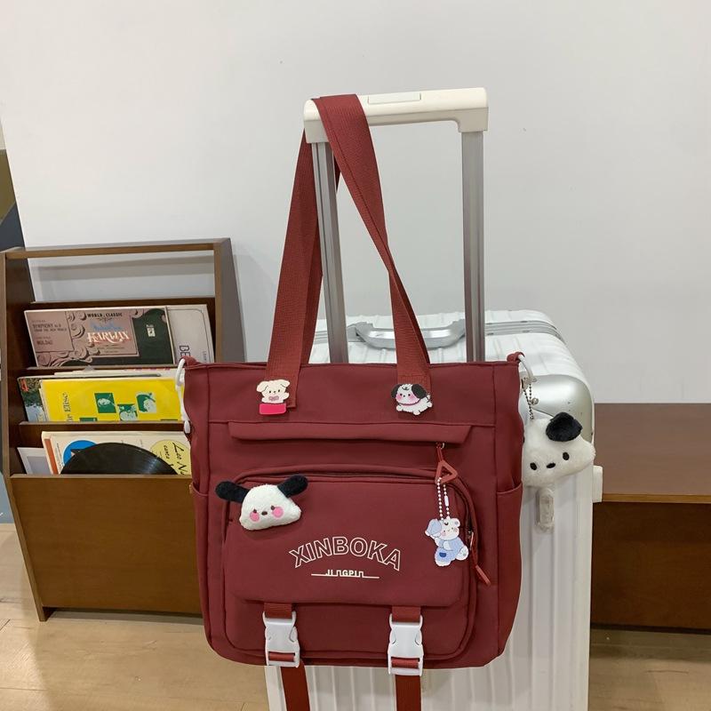 Schoolbag Daily Commute High Value Large Capacity Backpack Fashion Trend Junior High School College Student Schoolbag Simple Backpack