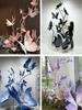Large Pink Butterfly Art Set for Visual Merchandising, Window Decoration, Floral Display, and Hotel Landscaping