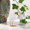 Modern Cute Resin Bird Figurine European Ornaments Geometric Origami Animal Statue Home Office Decor Gift  ZM903