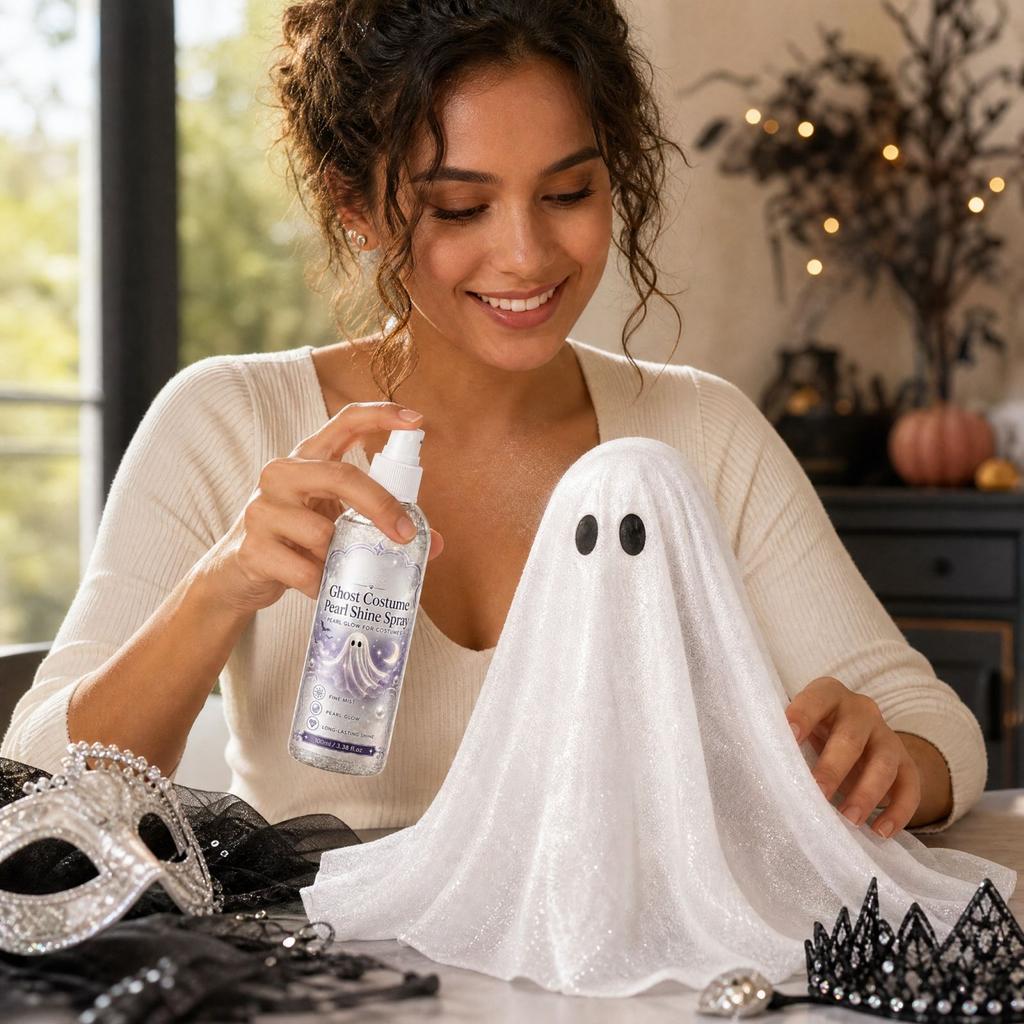 -Themed Pearlescent Glitter Spray for Halloween Costumes and