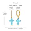 Gold Serie Hoop Earrings 925 Silver Sparkling Irregular Shape Feather Star Earrings Stud for Woman Girl Jewelry Gift
