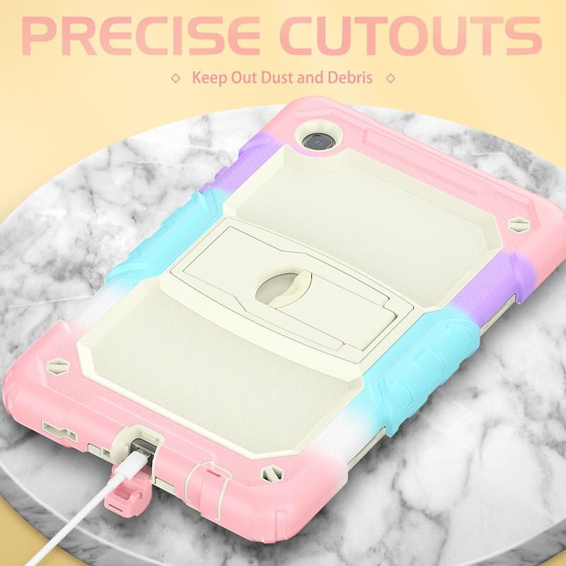 Silicone Tablet Case Galaxy Tab A7 Lite T225PC With Kickstand Shockproof Full Cover In Multiple Colors