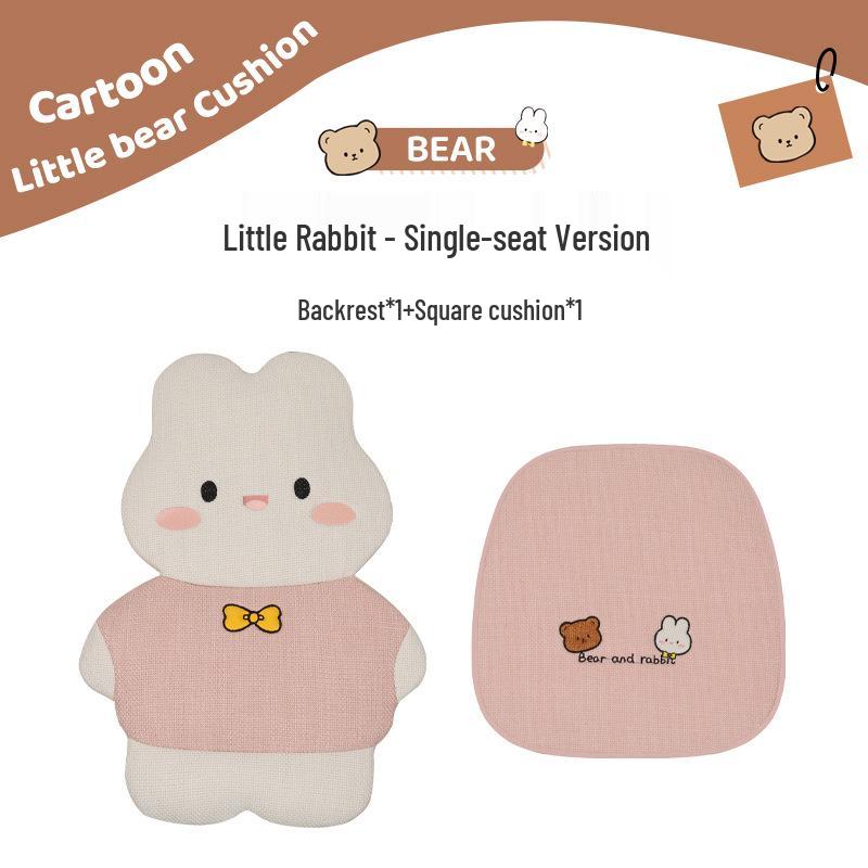 Pernă Scaun Auto Desen Animat - Universală, Bumbac-In Respirabil, Husă Scaun Spate pentru Patru Sezoane