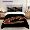 Cleveland Cavaliers Bold Emblem Three-piece set(1 * duvet cover + 2 * pillowcase, without core) Soft and comfortable Duvet cover and pillowcase