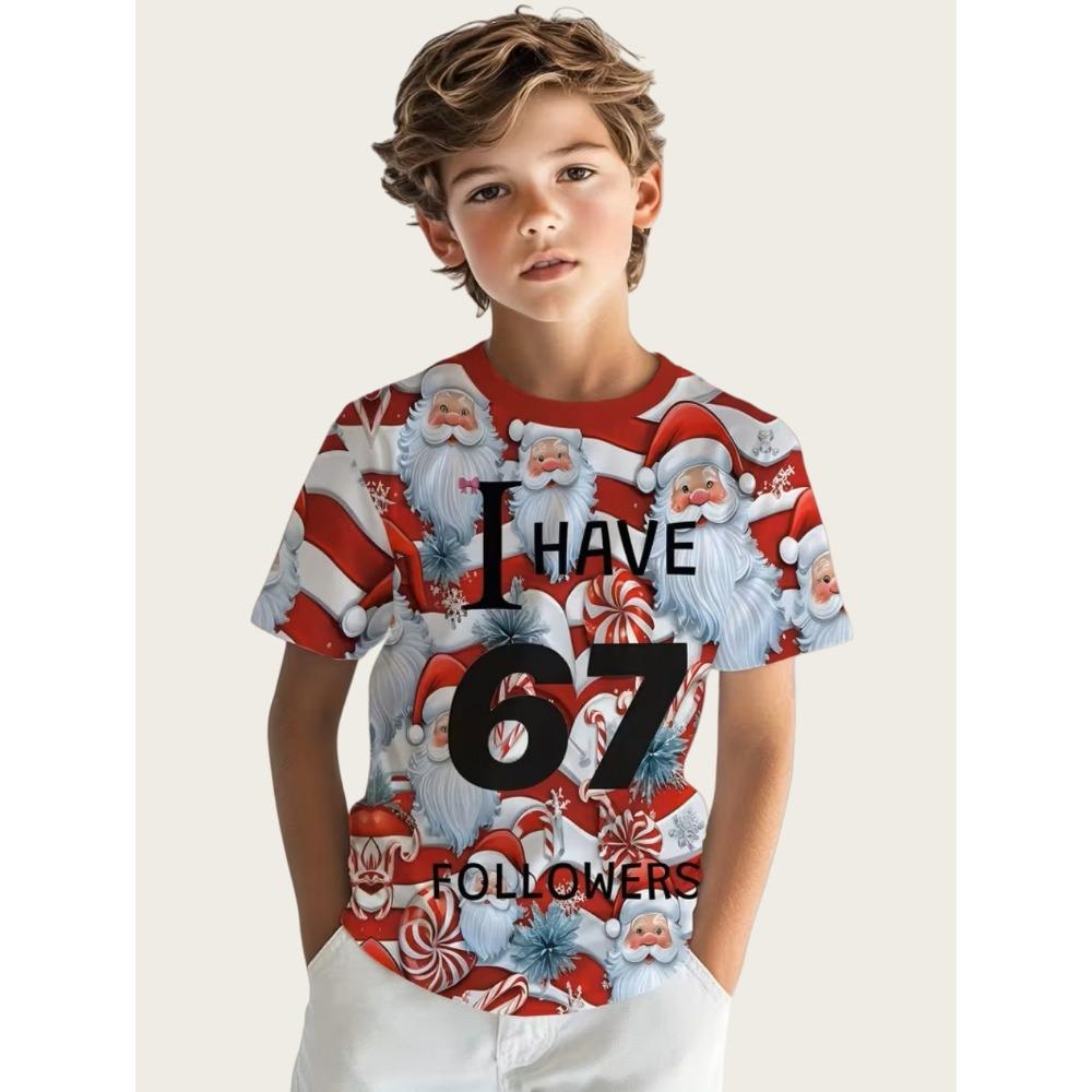 Fun children's T-shirts, chaotic and humorous games, novelty gifts for T-shirts, boys' tops, fashionable children's clothing