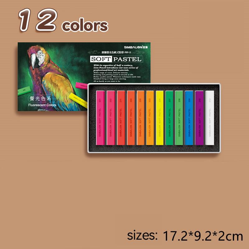 12/24/36/48/60 Colors Artist Soft Pastels Chalk Sticks Crayons Sketch Graffiti Coloring Drawing Supplies Masters Colored Chalk