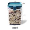 Transparent Sealed Plastic Food Storage Container for Kitchen Refrigerator, 500/1000/1600ML Noodle Box, Multigrain Storage Tank