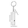 1pc Duals-tube Survival Whistle Lifeguard Camping Safe Survival Whistle Lightweight Aluminum Alloy Loud Waterproof