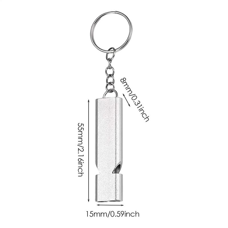 1pc Duals-tube Survival Whistle Lifeguard Camping Safe Survival Whistle Lightweight Aluminum Alloy Loud Waterproof