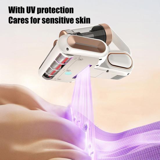 Handheld Vacuum Cleaner Deep Cleaning UV Vacuum Strong Suction Low Noise Rechargeable Wireless Mite Remover Vacuum