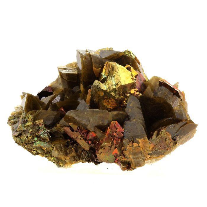 Pierres et Minéraux. Siderite + Chalcopyrite. 1467.0 ct. Kaiwu Mine, Hezhang, Guizhou, Chine.