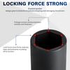 DASBET 1/2" Drive Deep Impact Socket Set 9PCS Axle Nut Impact Socket Set 6 Point 29-38mm Drive Metric Axle Hub Nut Set