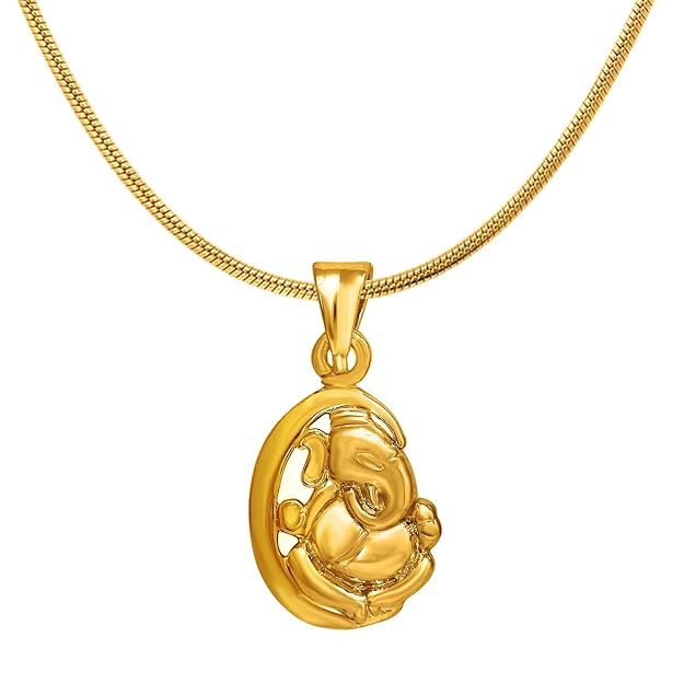 @Ganesh Moon God Pendant with Chain UKU109-80%OFF