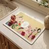 American Retro Light Luxury Kitchen Countertop Drain Pad, Diatom Mud Suction Pad, Quick-drying Washing Table, Sink, Bar Mat