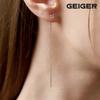14K Zirkonia-Ohrringe mit langer Kette GI14EE344